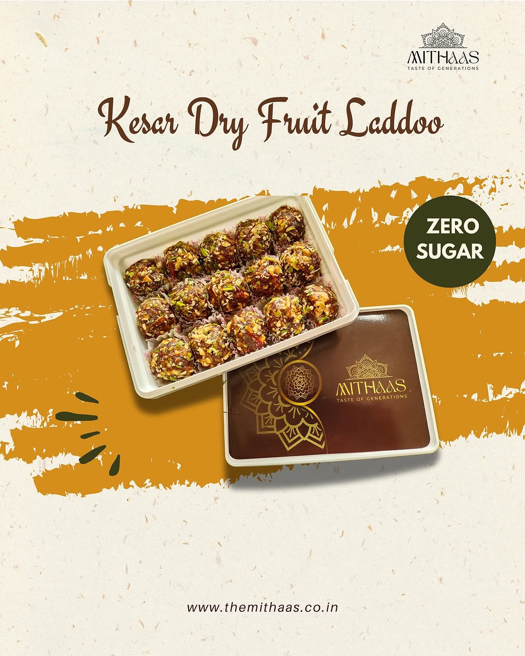 Kesar Dry Fruit Laddoo